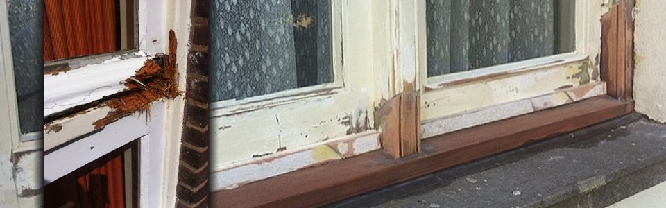 Geconstateerde gebreken in de houten delen van het schilderwerk worden volgens de modernste en duurzaamste methodes uitgevoerd d.m.v. het Repair care systeem